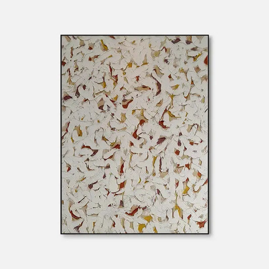 Minimalist Living Room with Bold Abstract Art | abstract painting | CC003 Artmeto Wood wall art
