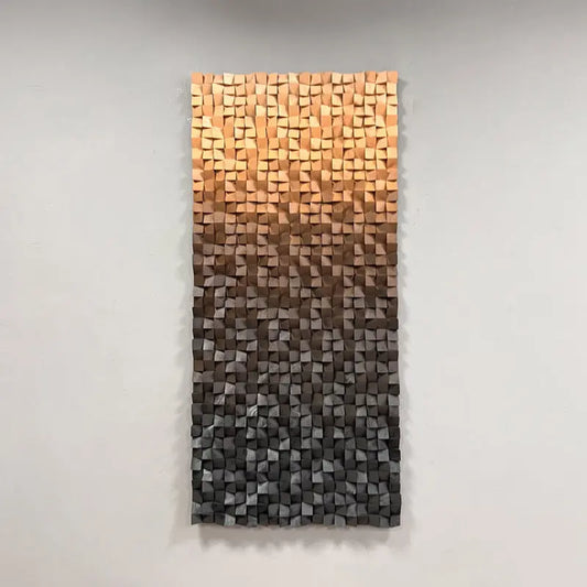 Textured Geometric Wood Wall Art Modern Abstract Decor-Artmeto Artmeto Wood wall art