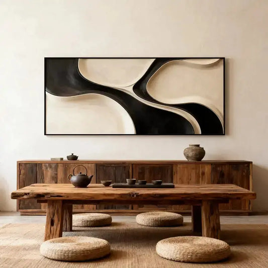 How Horizontal Wall Art Elevates Entryways, Dining &amp; Office Spaces