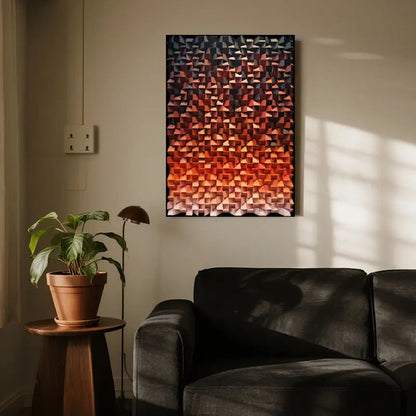 3D Geometric Wood Wall Art Modern Abstract Sculpture Decor-Artmeto Artmeto Wood wall art