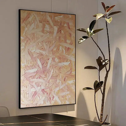 Abstract Texture Painting Cream Beige Wall Art-Artmeto Artmeto Wood wall art