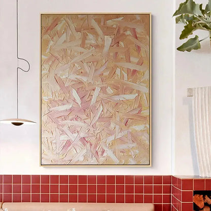 Abstract Texture Painting Cream Beige Wall Art-Artmeto Artmeto Wood wall art
