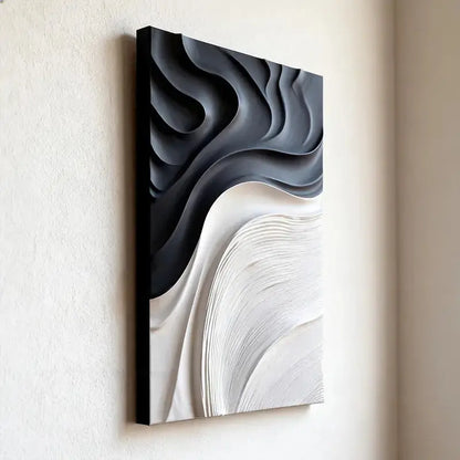 Beige & Caramel Wave Organic Flow Abstract 3D Relief Wall Decor Artmeto Wood wall art-2