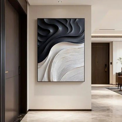 Beige & Caramel Wave Organic Flow Abstract 3D Relief Wall Decor Artmeto Wood wall art-3