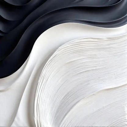 Beige & Caramel Wave Organic Flow Abstract 3D Relief Wall Decor Artmeto Wood wall art-4