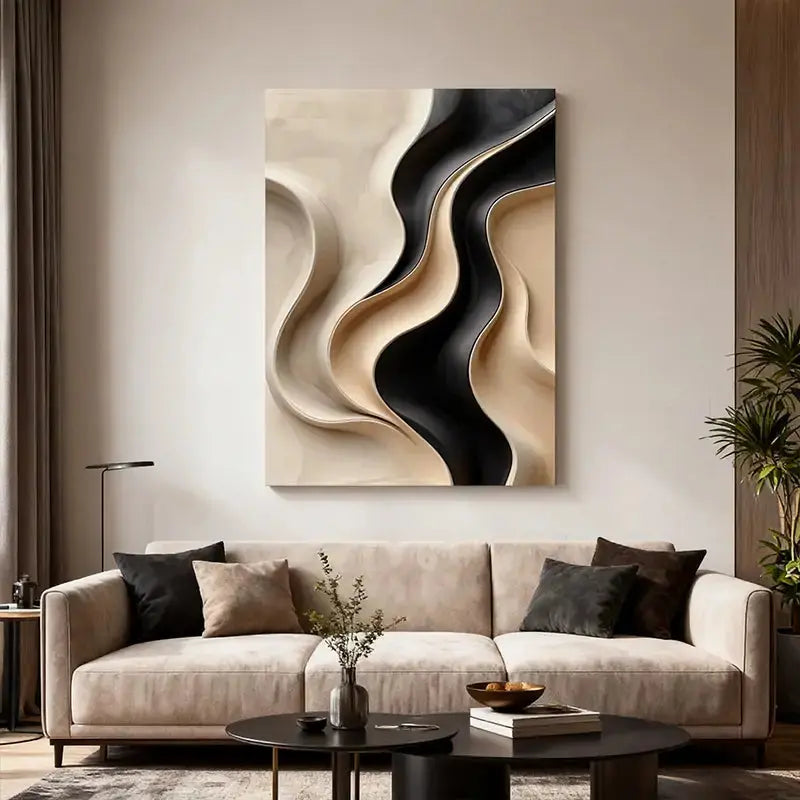 Copper Ripple Undulation 3D Relief Wall Decor Artmeto Wood wall art-1