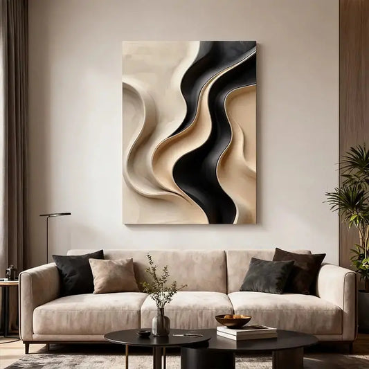 Copper Ripple Undulation 3D Relief Wall Decor Artmeto Wood wall art-1