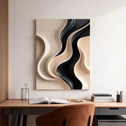 Copper Ripple Undulation 3D Relief Wall Decor  Artmeto Wood wall art-4