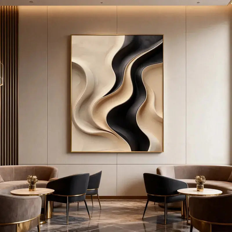 Copper Ripple Undulation 3D Relief Wall Decor Artmeto Wood wall art-7