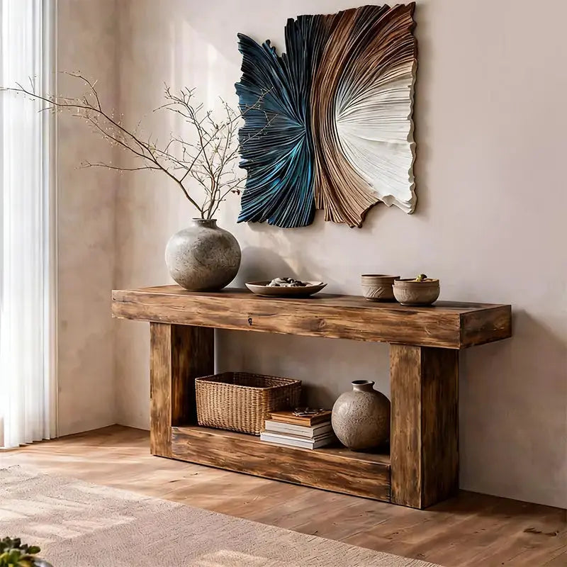 Fan Shape Gradient 3D Wood Relief Sculpture - Modern Minimalist Decor Artmeto Wood wall art