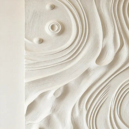 Fan Shape Gradient 3D Wood Relief Sculpture - Modern Minimalist Decor Artmeto Wood wall art-4