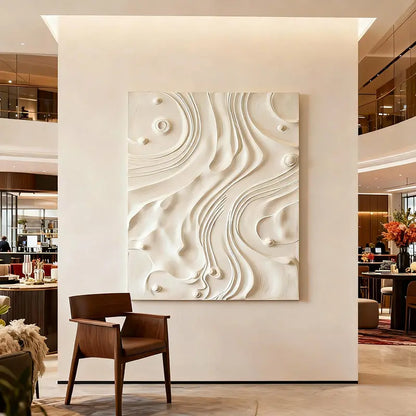 Fan Shape Gradient 3D Wood Relief Sculpture - Modern Minimalist Decor Artmeto Wood wall art-1
