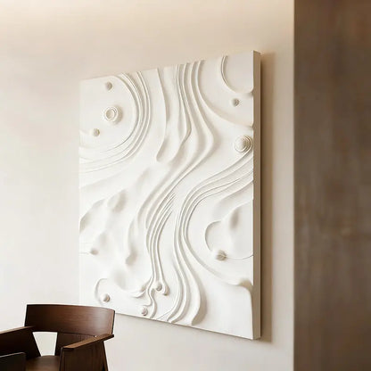 Fan Shape Gradient 3D Wood Relief Sculpture - Modern Minimalist Decor Artmeto Wood wall art-8