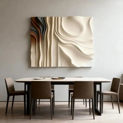 Gradient 3D Texture Relief Wall Art - Modern Home Decor Artmeto Wood wall art