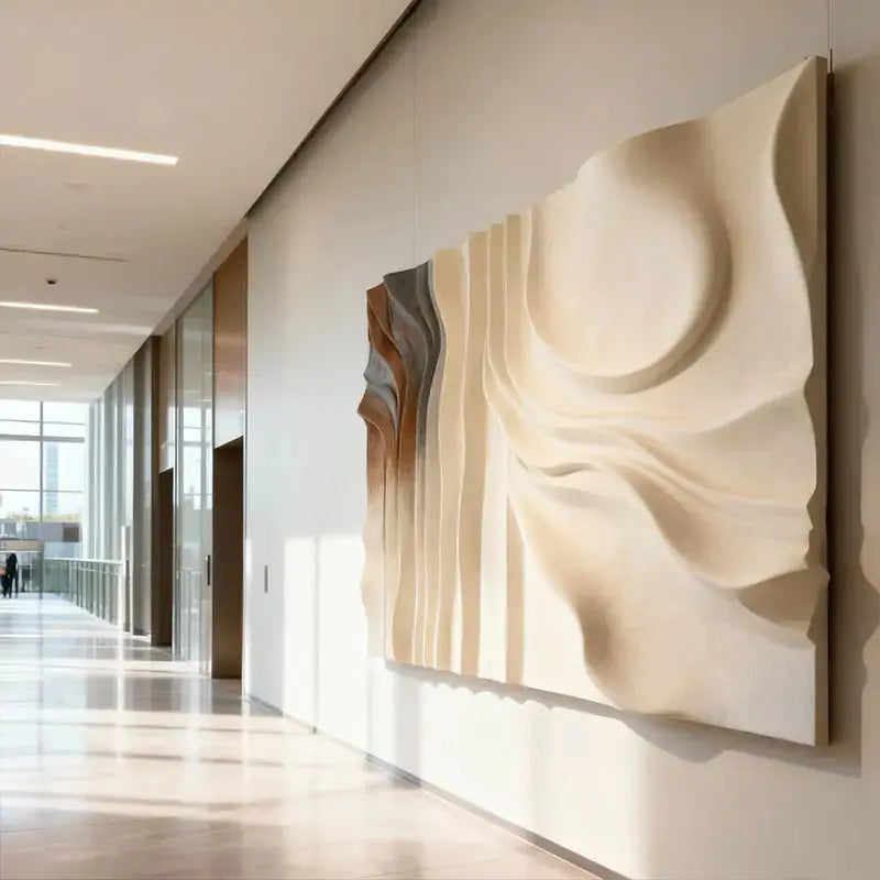 Gradient 3D Texture Relief Wall Art - Modern Home Decor Artmeto Wood wall art