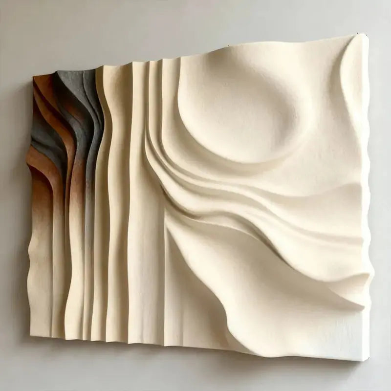 Gradient 3D Texture Relief Wall Art - Modern Home Decor Artmeto Wood wall art