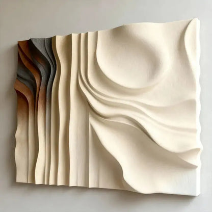 Gradient 3D Texture Relief Wall Art - Modern Home Decor Artmeto Wood wall art