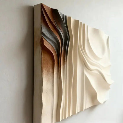 Gradient 3D Texture Relief Wall Art - Modern Home Decor Artmeto Wood wall art