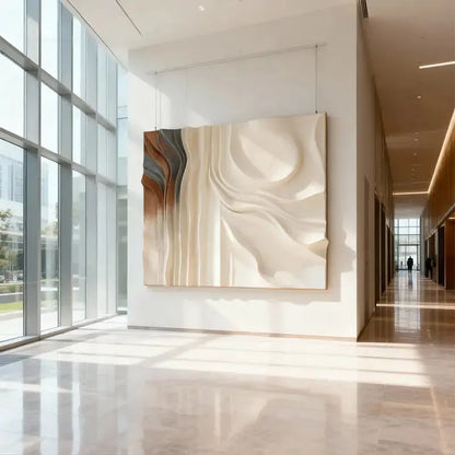 Gradient 3D Texture Relief Wall Art - Modern Home Decor Artmeto Wood wall art