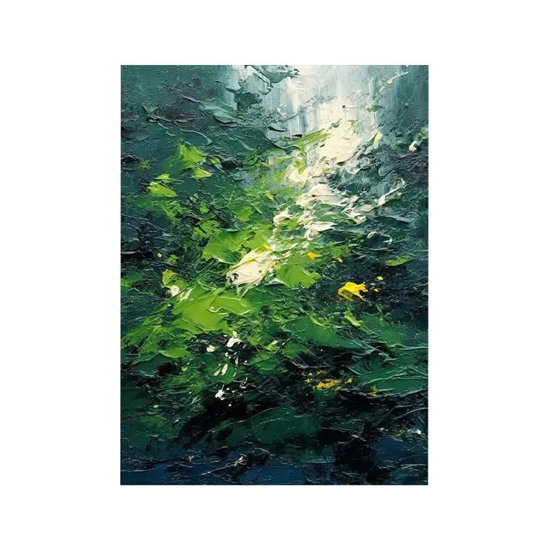 Green Blue Abstract Canvas Wall Art Modern Home Decor-Artmeto Artmeto Wood wall art