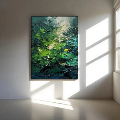 Green Blue Abstract Canvas Wall Art Modern Home Decor-Artmeto Artmeto Wood wall art
