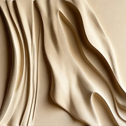 Minimalist Black & Beige 3D Wave Wall Art Decor（副本） Artmeto Wood wall art