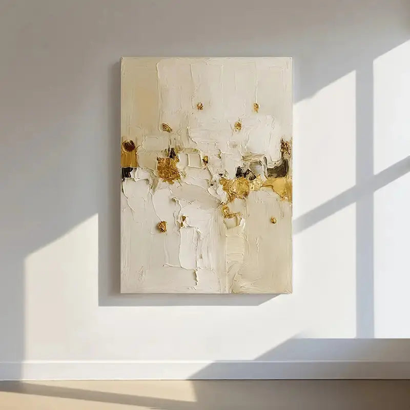 Minimalist Gold Abstract Canvas Wall Art for Modern Home Decor-Artmeto Artmeto Wood wall art