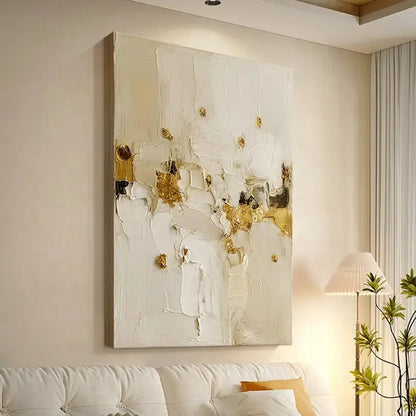 Minimalist Gold Abstract Canvas Wall Art for Modern Home Decor-Artmeto Artmeto Wood wall art