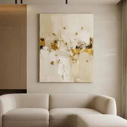 Minimalist Gold Abstract Canvas Wall Art for Modern Home Decor-Artmeto Artmeto Wood wall art
