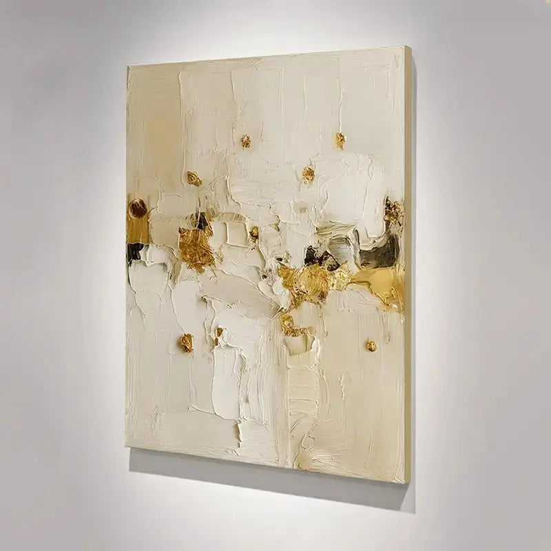 Minimalist Gold Abstract Canvas Wall Art for Modern Home Decor-Artmeto Artmeto Wood wall art
