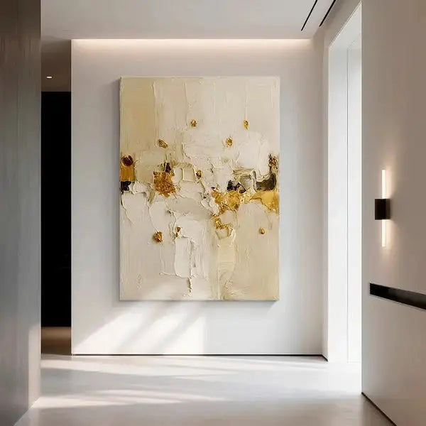 Minimalist Gold Abstract Canvas Wall Art for Modern Home Decor-Artmeto Artmeto Wood wall art