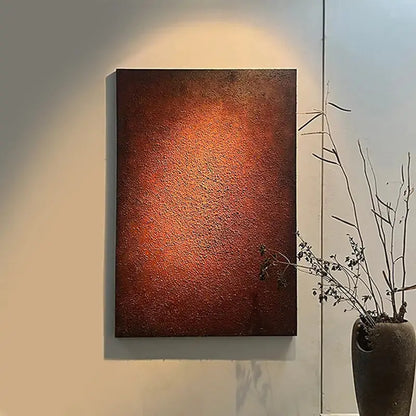 Minimalist Wabi-Sabi Oil Painting for Home Decor Artmeto Wood wall art