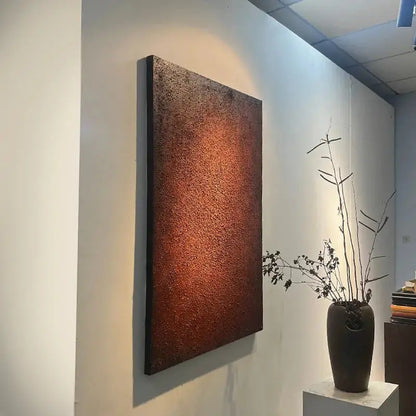 Minimalist Wabi-Sabi Oil Painting for Home Decor Artmeto Wood wall art