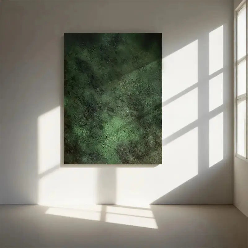 Moss Green Abstract Texture Canvas Wall Art-Artmeto Artmeto Wood wall art
