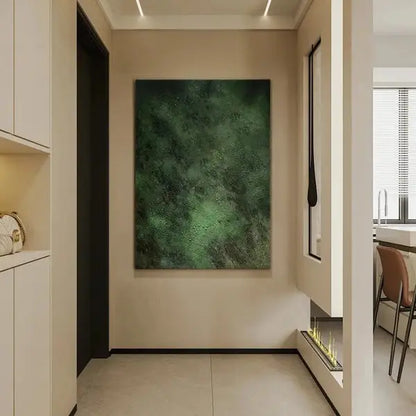 Moss Green Abstract Texture Canvas Wall Art-Artmeto Artmeto Wood wall art