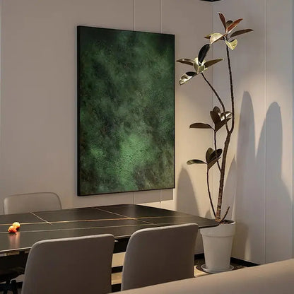 Moss Green Abstract Texture Canvas Wall Art-Artmeto Artmeto Wood wall art