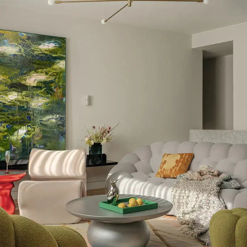 Serene Green Abstract Nature Painting Textured Canvas Wall Decor-Artmeto Artmeto Wood wall art