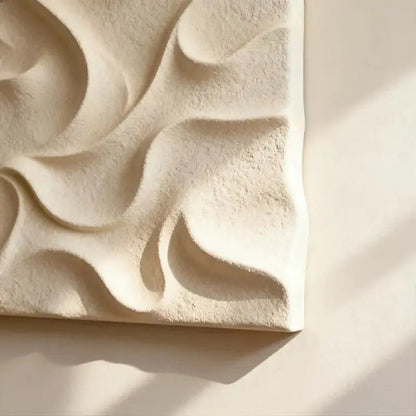 Terracotta & Cream  Earth-Tone Wabi-Sabi Abstract Wall Decor（副本） Artmeto Wood wall art