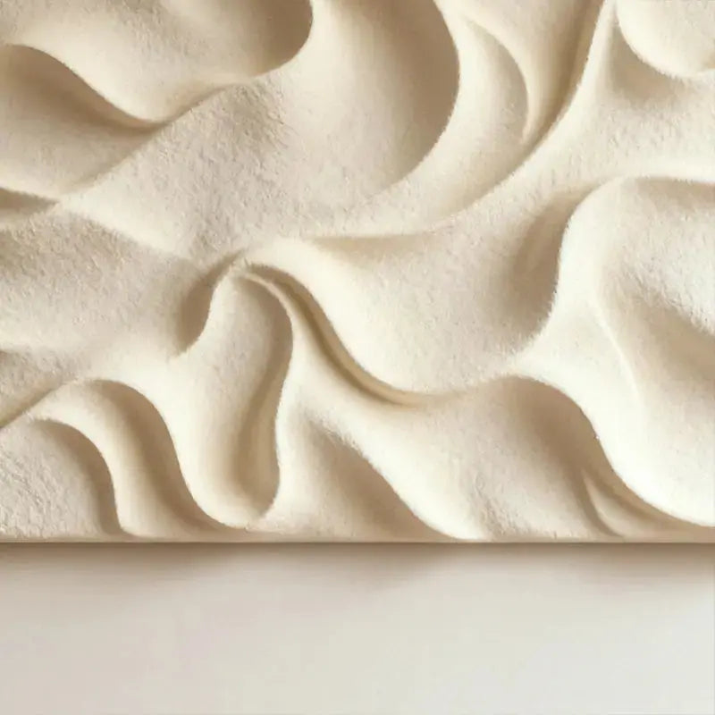 Terracotta & Cream  Earth-Tone Wabi-Sabi Abstract Wall Decor（副本） Artmeto Wood wall art