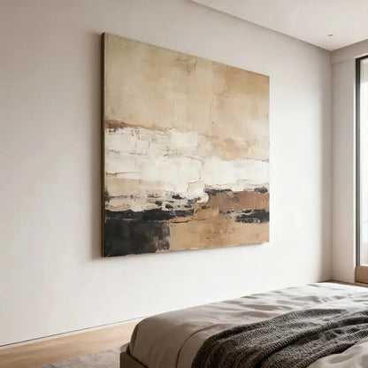 Terracotta & Rose Warm Tone Abstract Canvas with Rich Textured Finish（副本） Artmeto Wood wall art