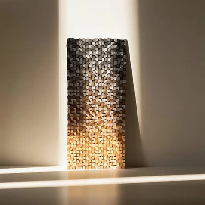Textured Geometric Wood Wall Art Modern Abstract Decor-Artmeto Artmeto Wood wall art