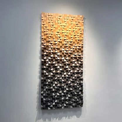 Textured Geometric Wood Wall Art Modern Abstract Decor-Artmeto Artmeto Wood wall art