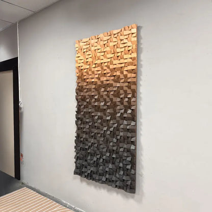 Textured Geometric Wood Wall Art Modern Abstract Decor-Artmeto Artmeto Wood wall art