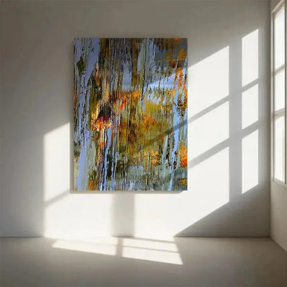 Vibrant Abstract Expressionism Painting Textured Canvas Art-Artmeto Artmeto Wood wall art