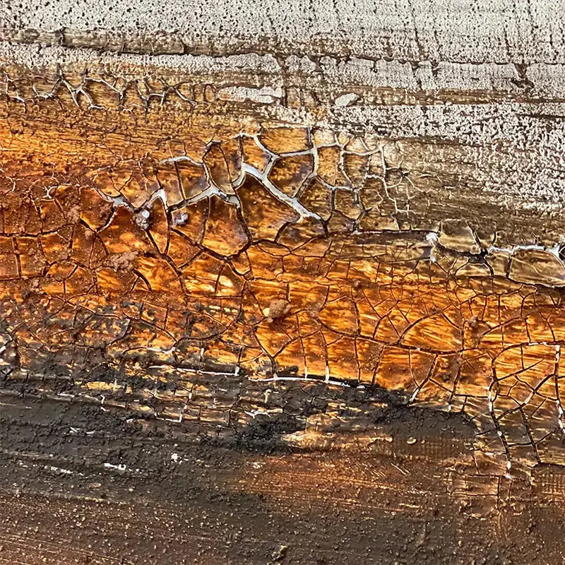 Wabi-Sabi Earth Tone Abstract Canvas Art - Textured Wall Decor Artmeto Wood wall art
