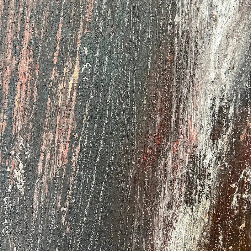 Wabi-Sabi Earthy Neutral Textured Abstract Canvas Oil Painting Artmeto Wood wall art