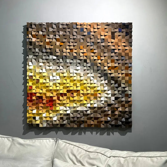 Wood Wall  Art | square format 006 Artmeto Wood wall art