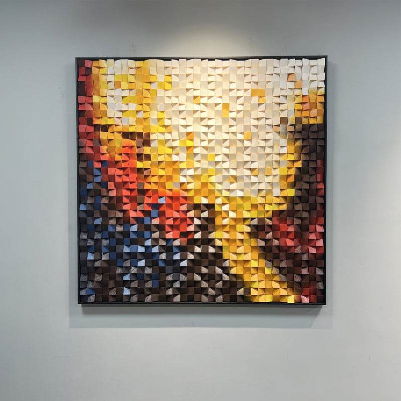Wood Wall Art | square format - Artmeto