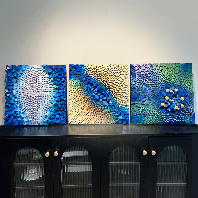 Wood Wall  Art | square format 007 Artmeto Wood wall art